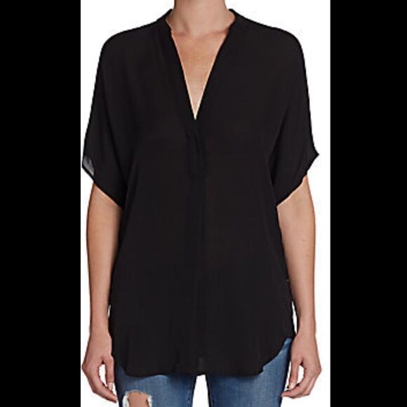 Vince 100% Silk Chiffon Blouse - Picture 1 of 7
